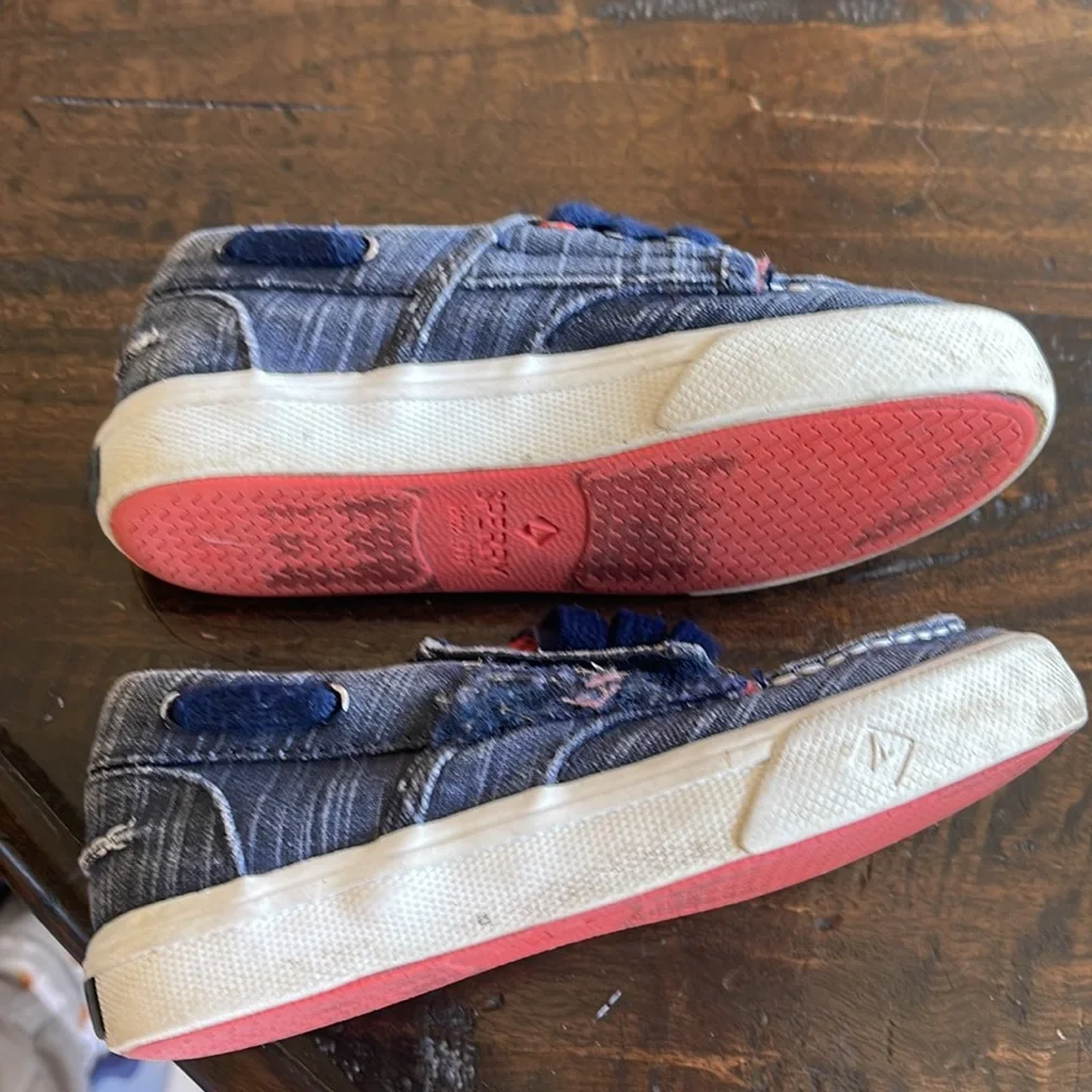 Sperry Blue Slip ons - Toddler 9